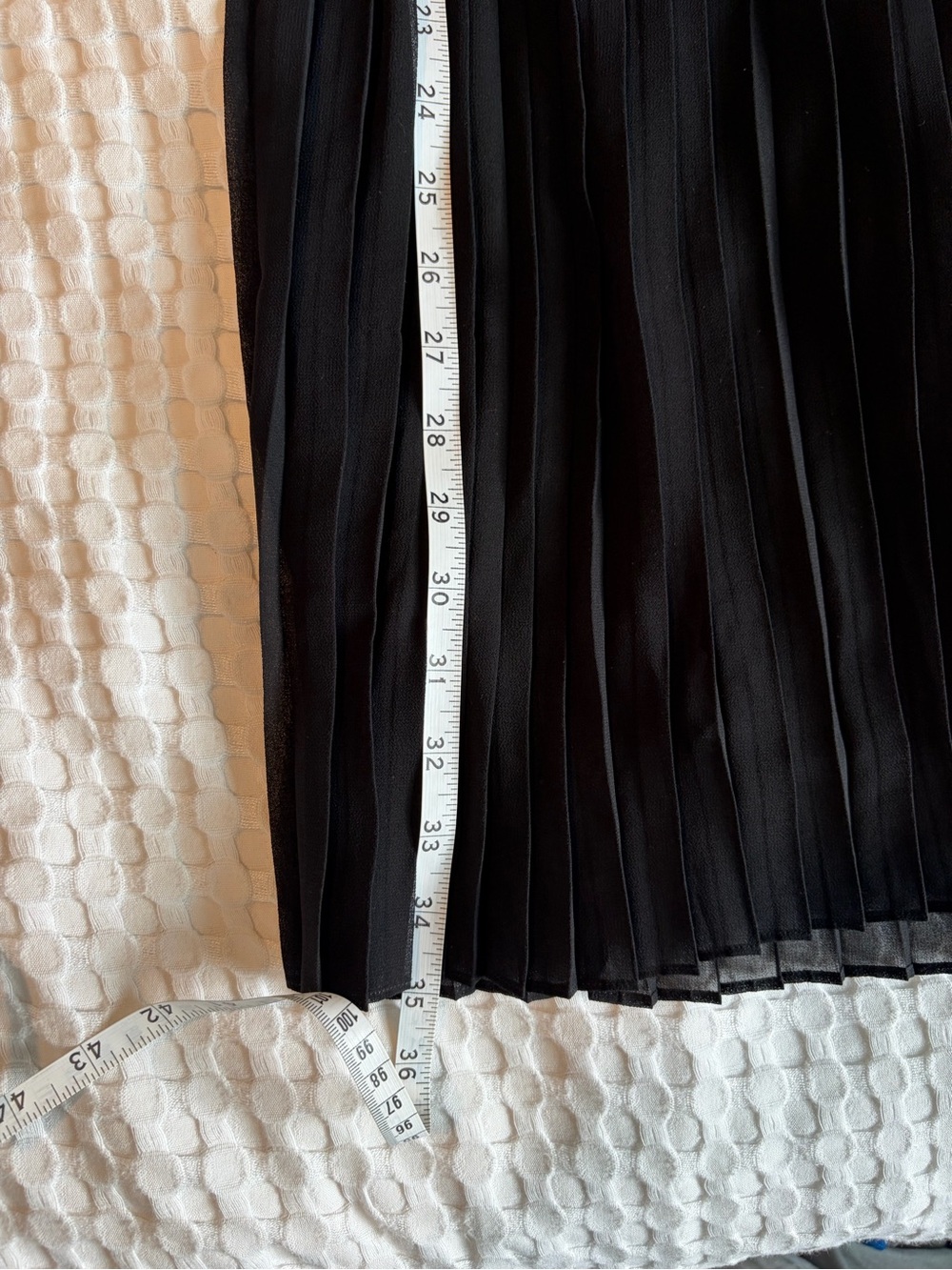 Elegant Black Pleated Long Midi/Maxi Skirt - Picture 5 of 6